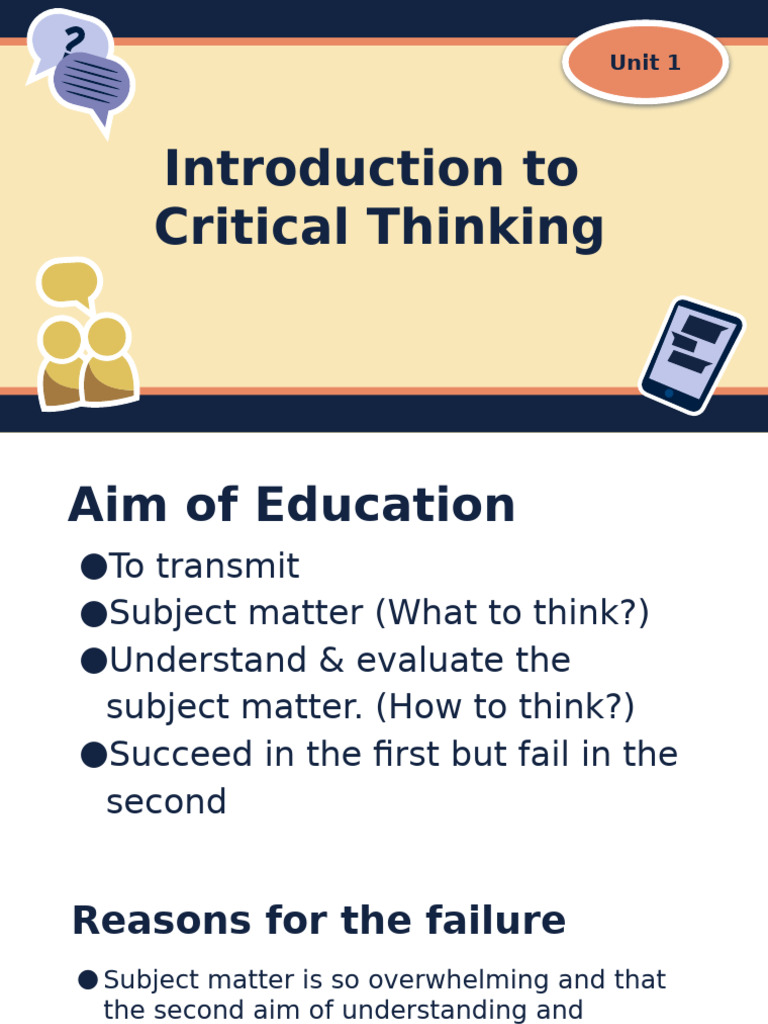 Introduction to Ct | PDF | Critical Thinking | Thought