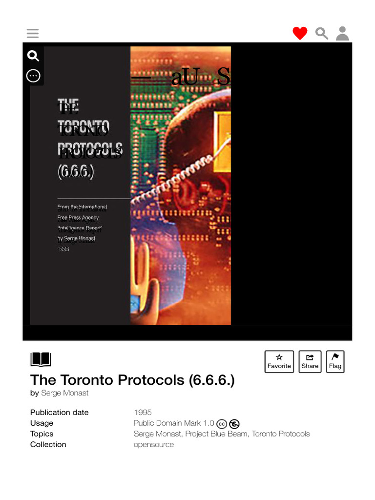 Toronto Protocols: Secrets of 6.6.6. | PDF | Optical Character ...