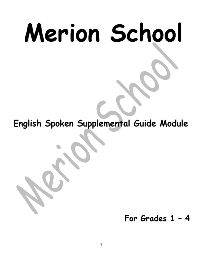 Grade 2 Spoken | PDF