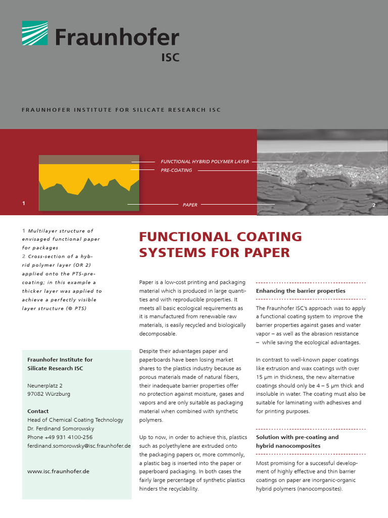 Water-Based Functional Coatings for Paper | PDF | Paper | Coating