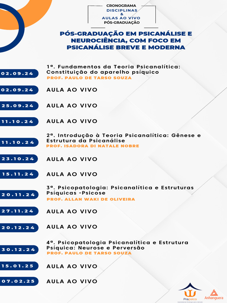 Pós-Graduação em Psicanálise e Neurociência | PDF