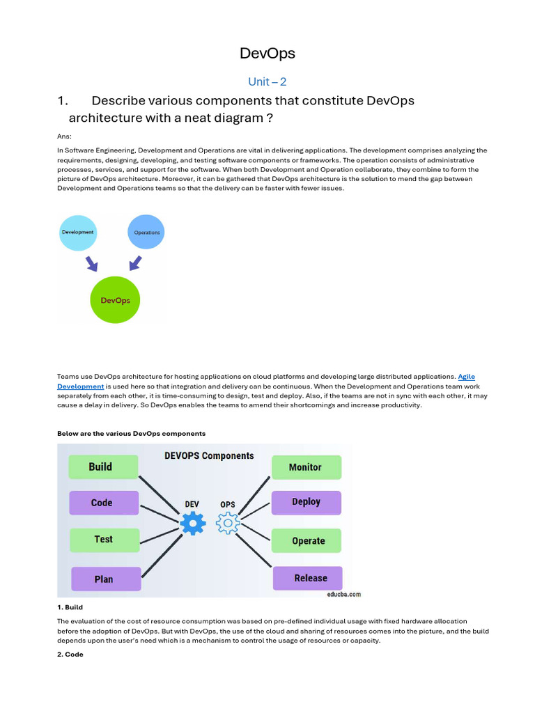 DevOps Architecture Overview and Benefits | PDF | Agile Software ...