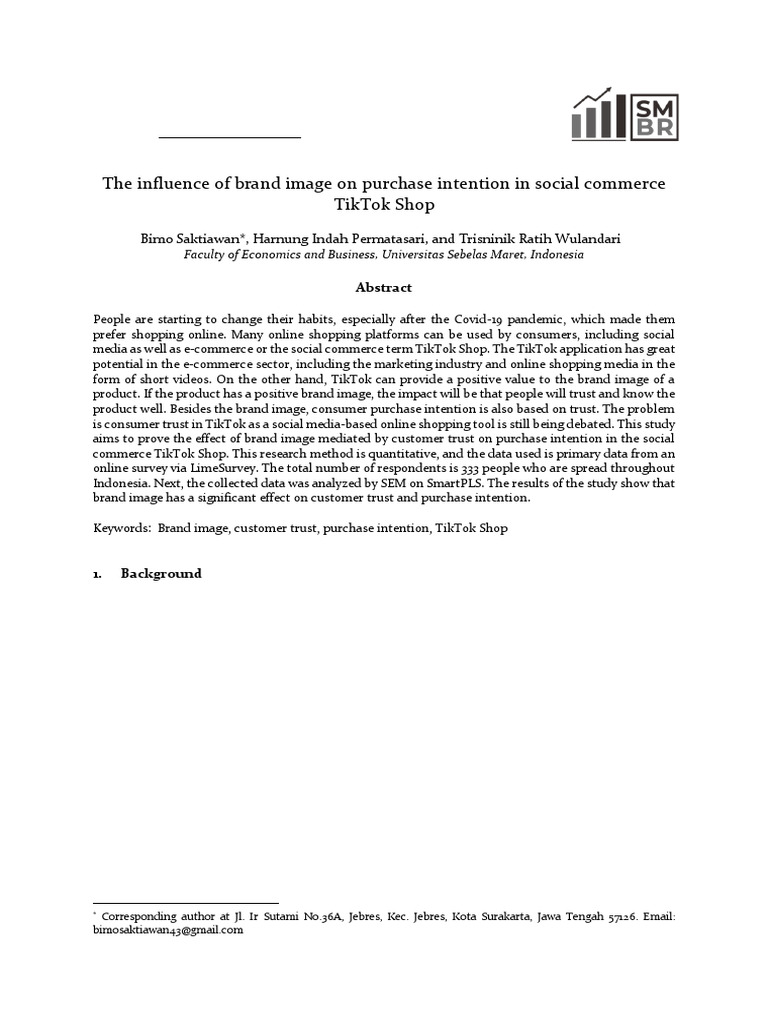 The Influence of Brand Image On Purchase Intention 2 | PDF | Brand ...