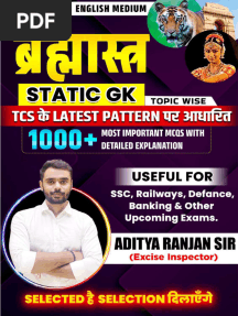 BRAHMASTRA Static GK by Aditya Ranjan English Medium