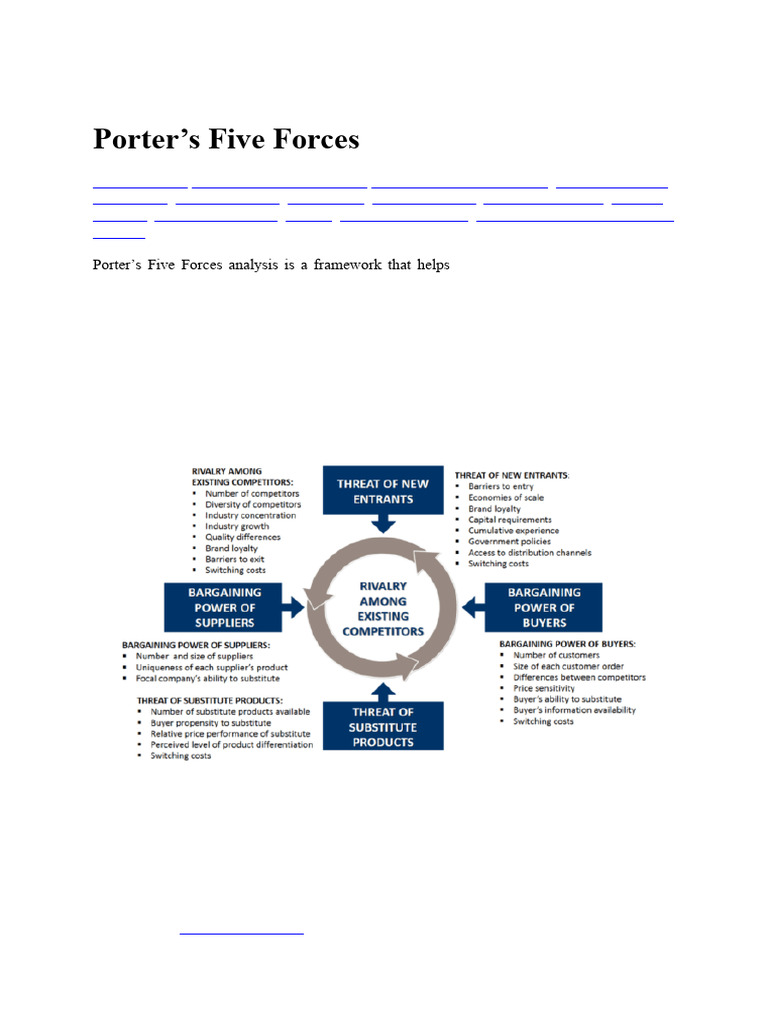 Porters Five | PDF | Business | Economies
