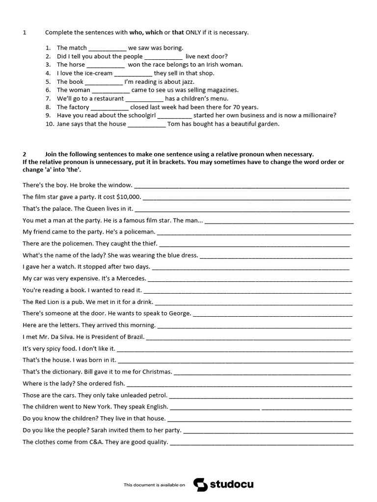 Which Clauses | PDF