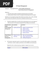 Download Tutorial 07 - Planning Project Quality Management  Project Human Resource Management by NothingToKnow SN7933405 doc pdf
