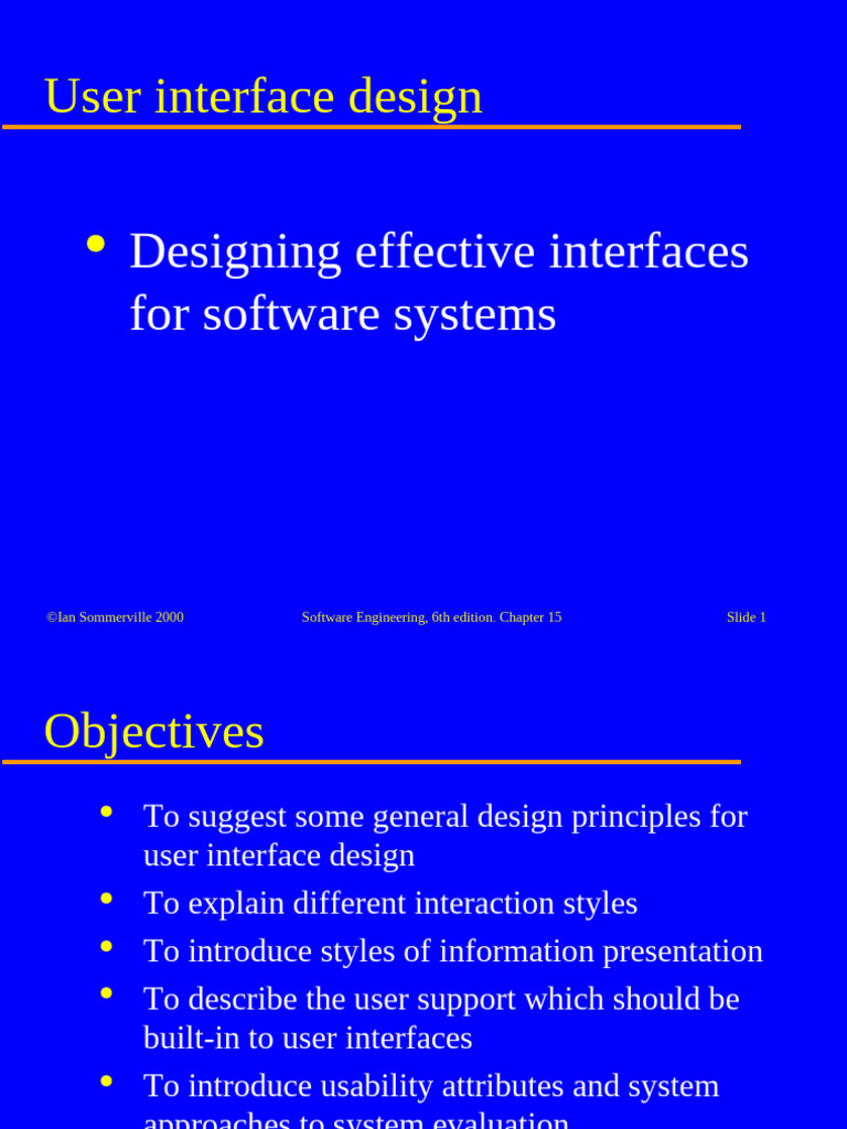User Interface Design Principles and Evaluation | PDF | Usability ...