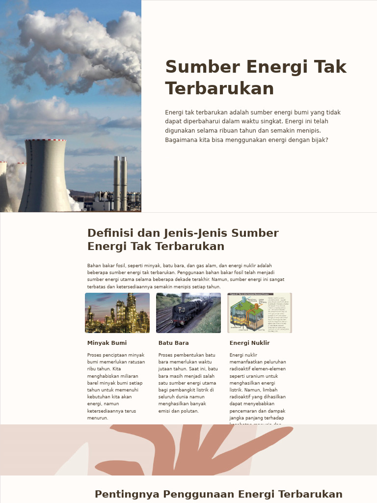 Sumber Energi Tak Terbarukan | PDF