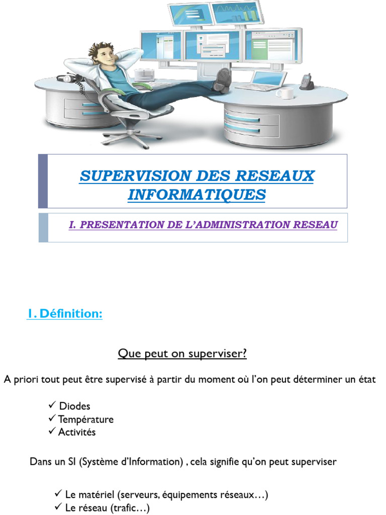Supervision des Réseaux Informatiques | PDF | Gestion informatique ...