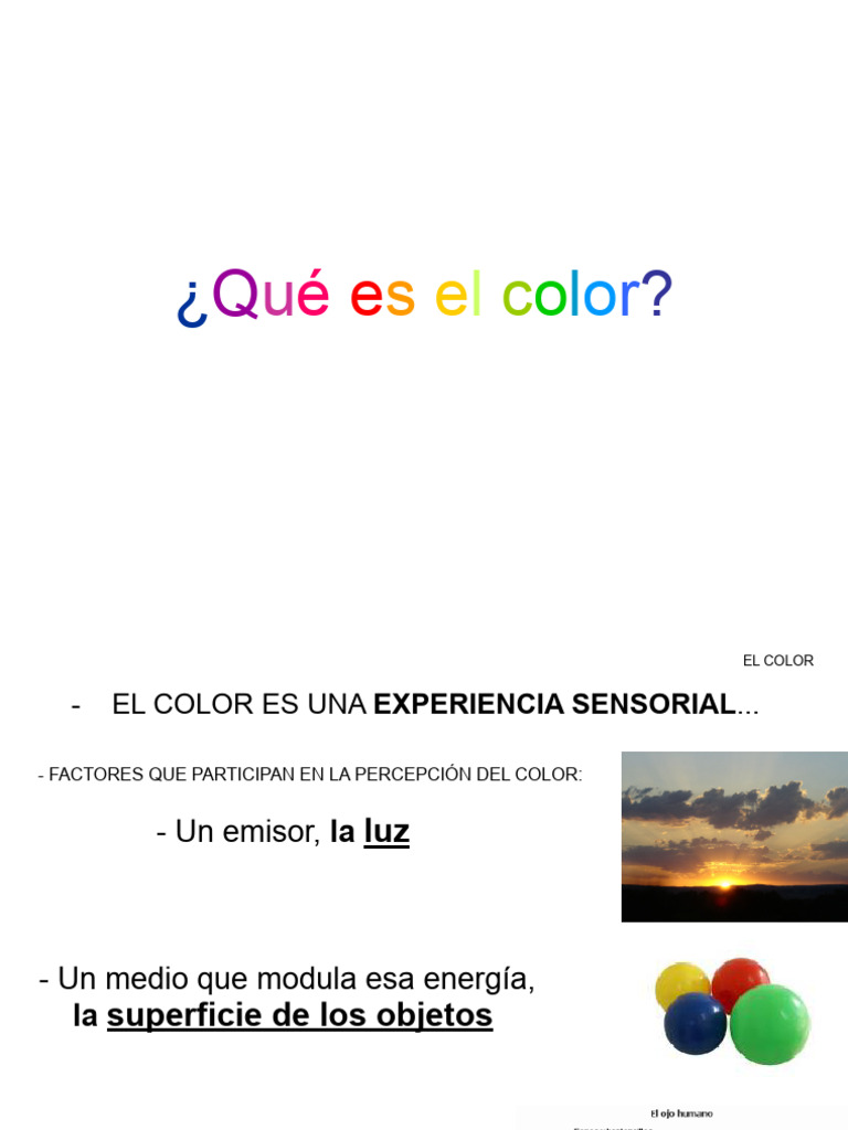 Fundamentos del Color y su Percepción | PDF | Color | Rojo