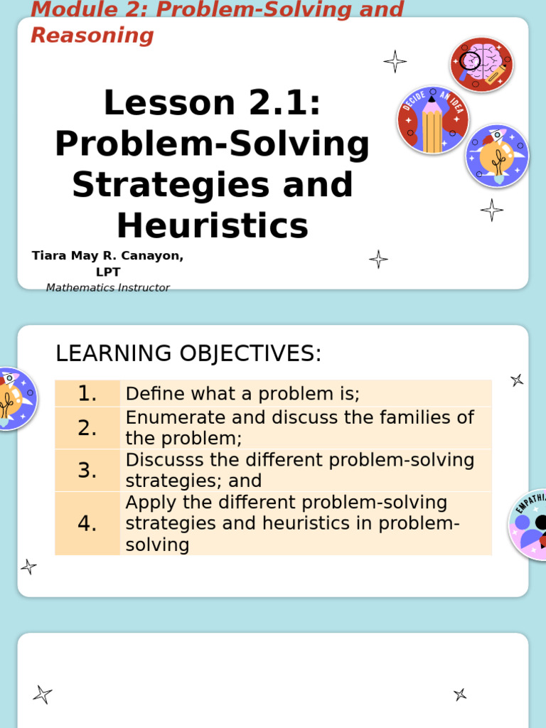 Problem-Solving Strategies in Math | PDF | Mathematics | Cognition