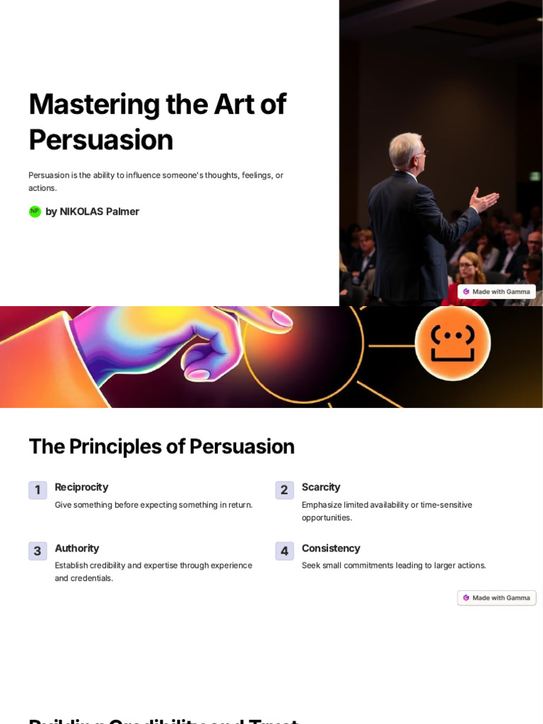The Gentle Art Of Persuasion