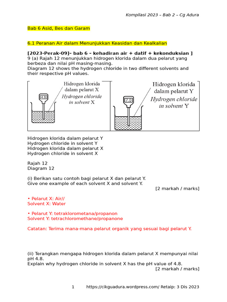 2023 K2 Bab 06 - Skema | PDF