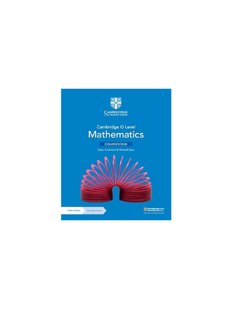 O Level Mathematics Coursebook | PDF