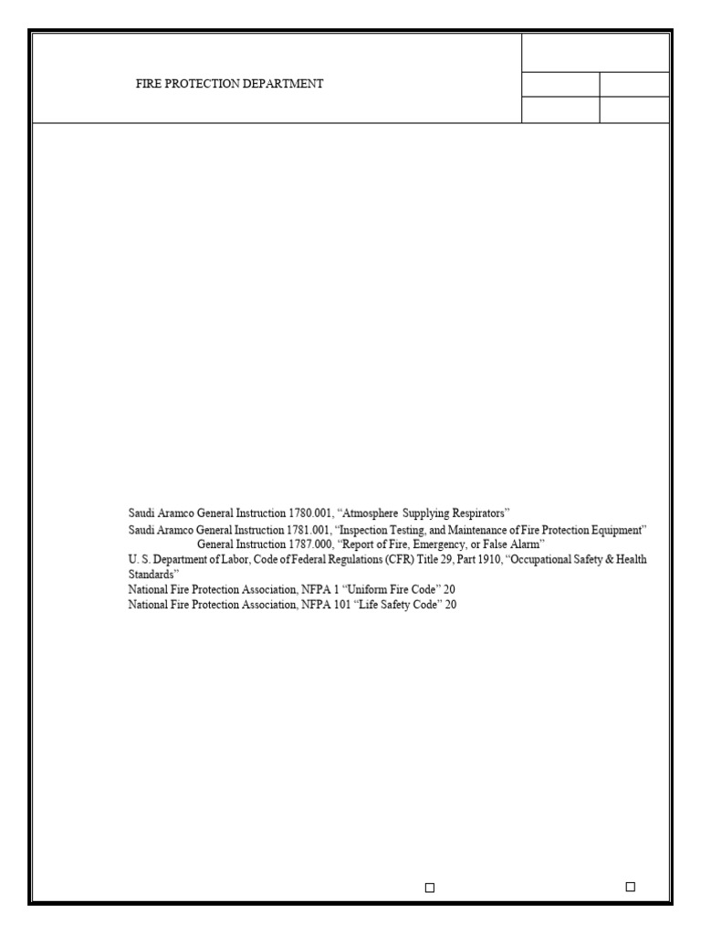 Firefighting Training Guidelines for Aramco | PDF | Firefighting | Fire ...