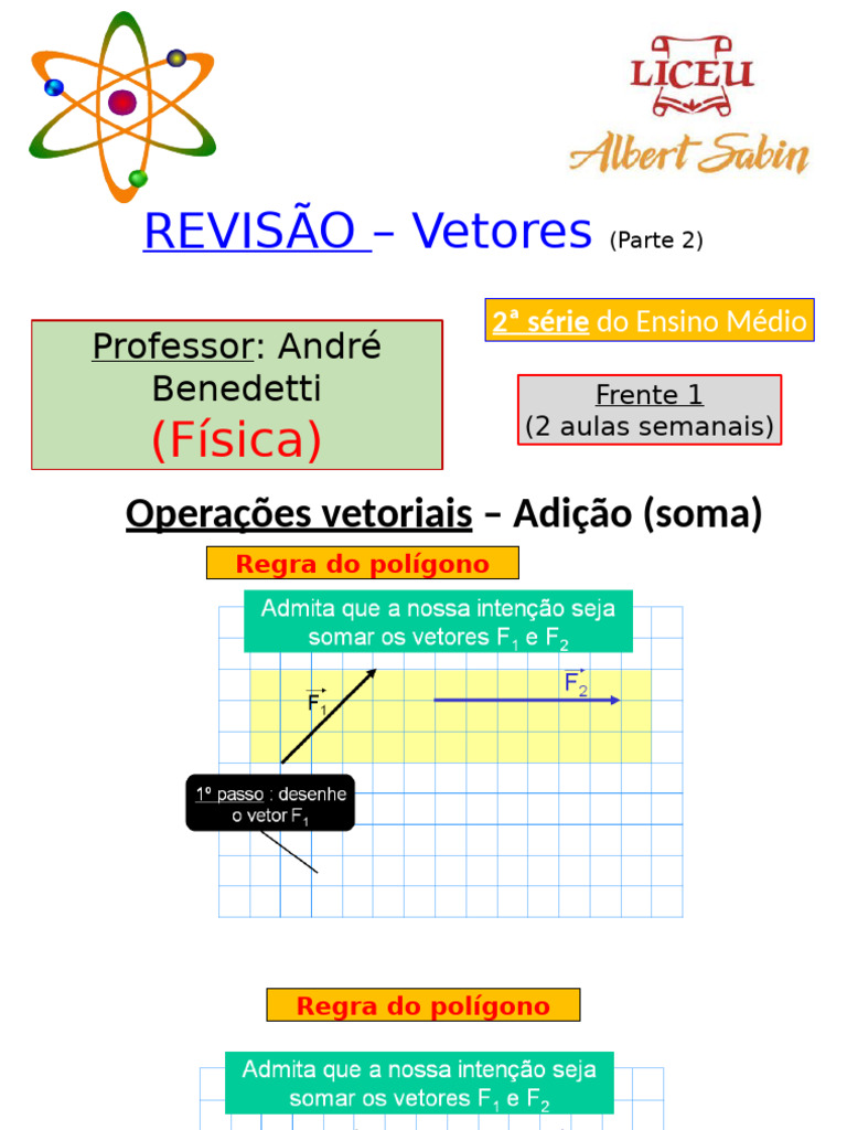 Aula Revisão Vetores 2 Série E 2 Med Parte 2 Pdf