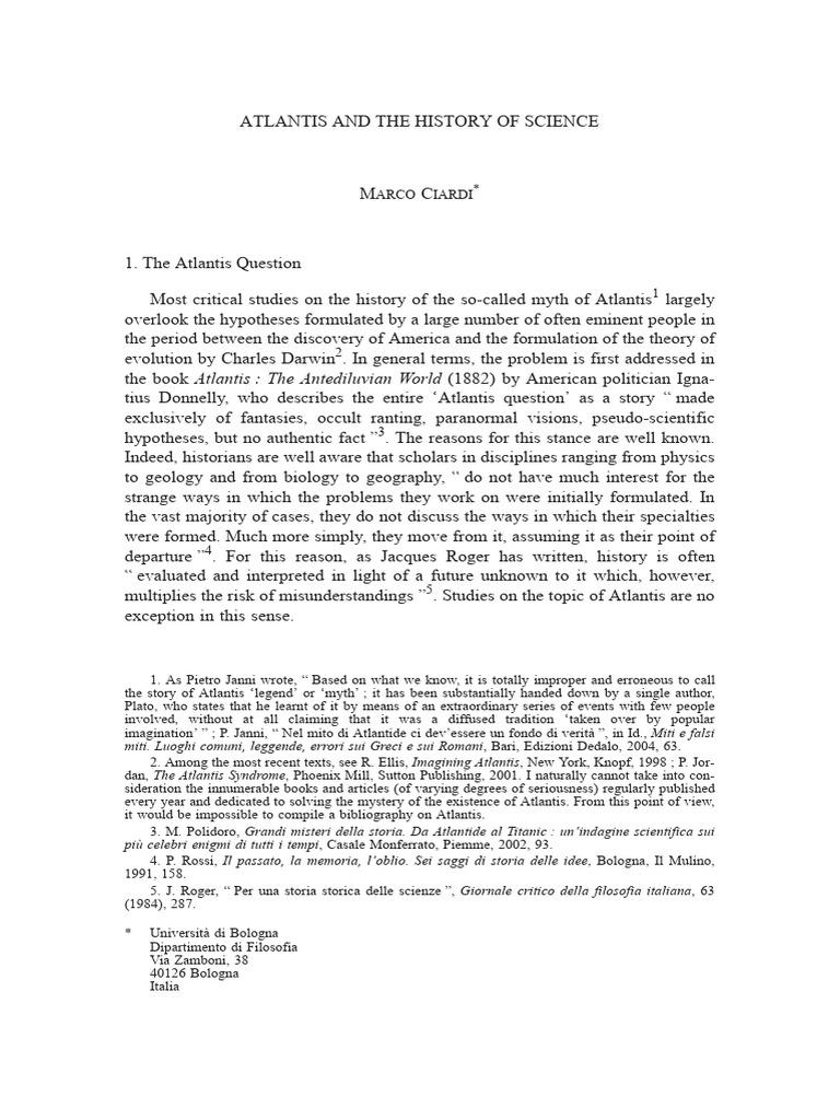 Geographic Mapping of Atlantis Myth | PDF | Atlantis | Oceanography