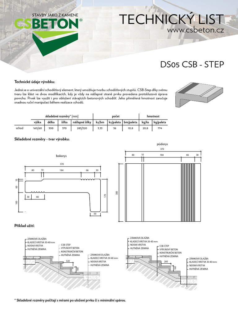 Technicky List CSB Step - 5d53de1c4eff1 | PDF