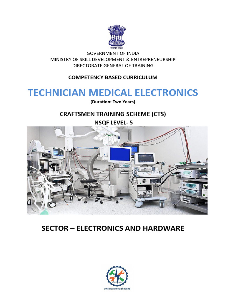 CTS Tech. Medical Electronics - CTS - NSQF-5 | PDF | Electronic ...