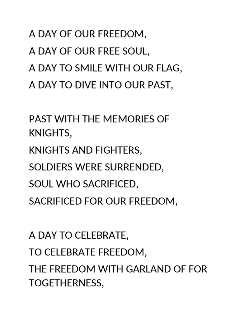 Celebrating Freedom and Unity | PDF