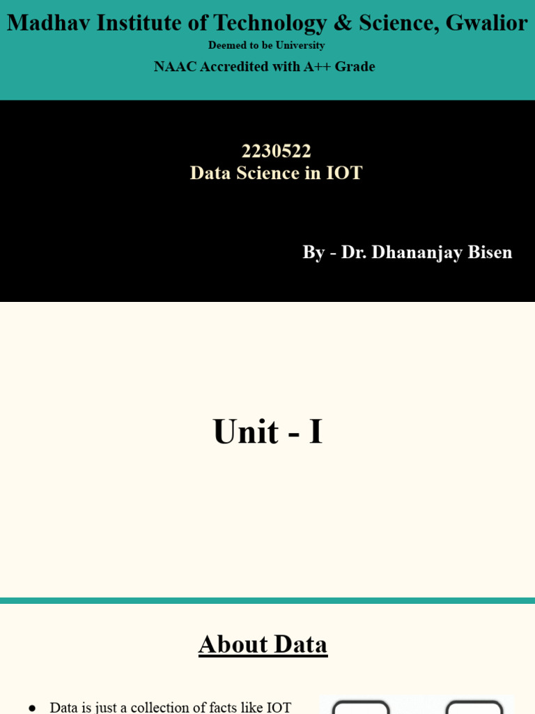 Data Science in IOT | PDF | Skewness | Mean