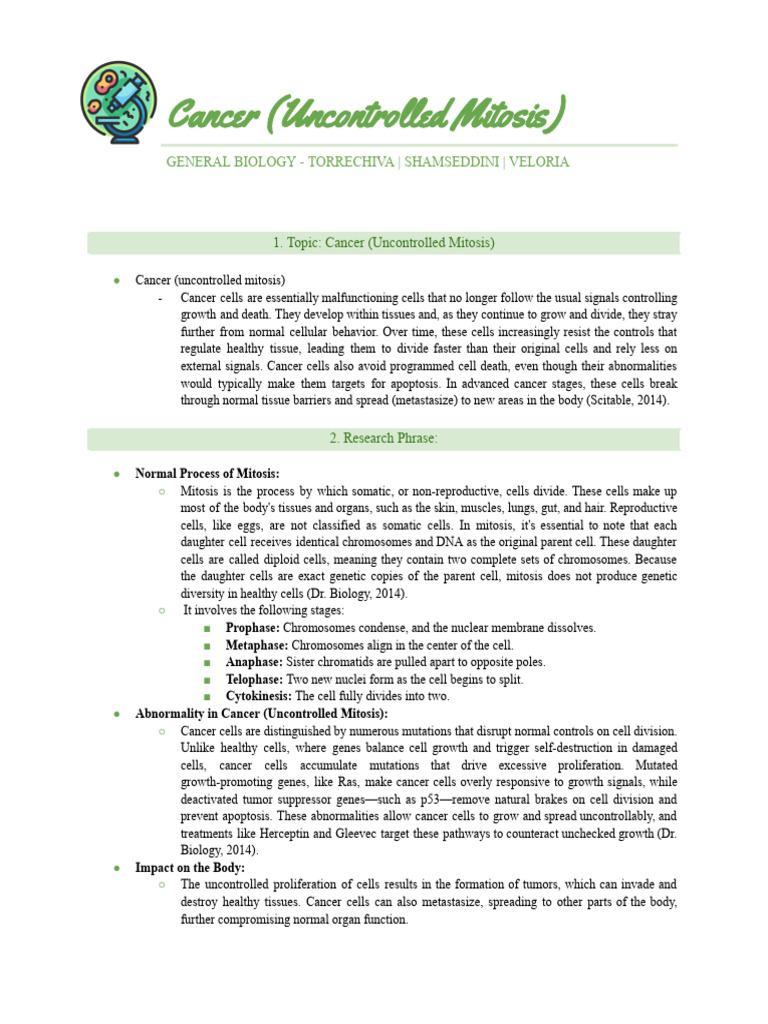 Gen-Bio Research | PDF | Mitosis | Cell Growth