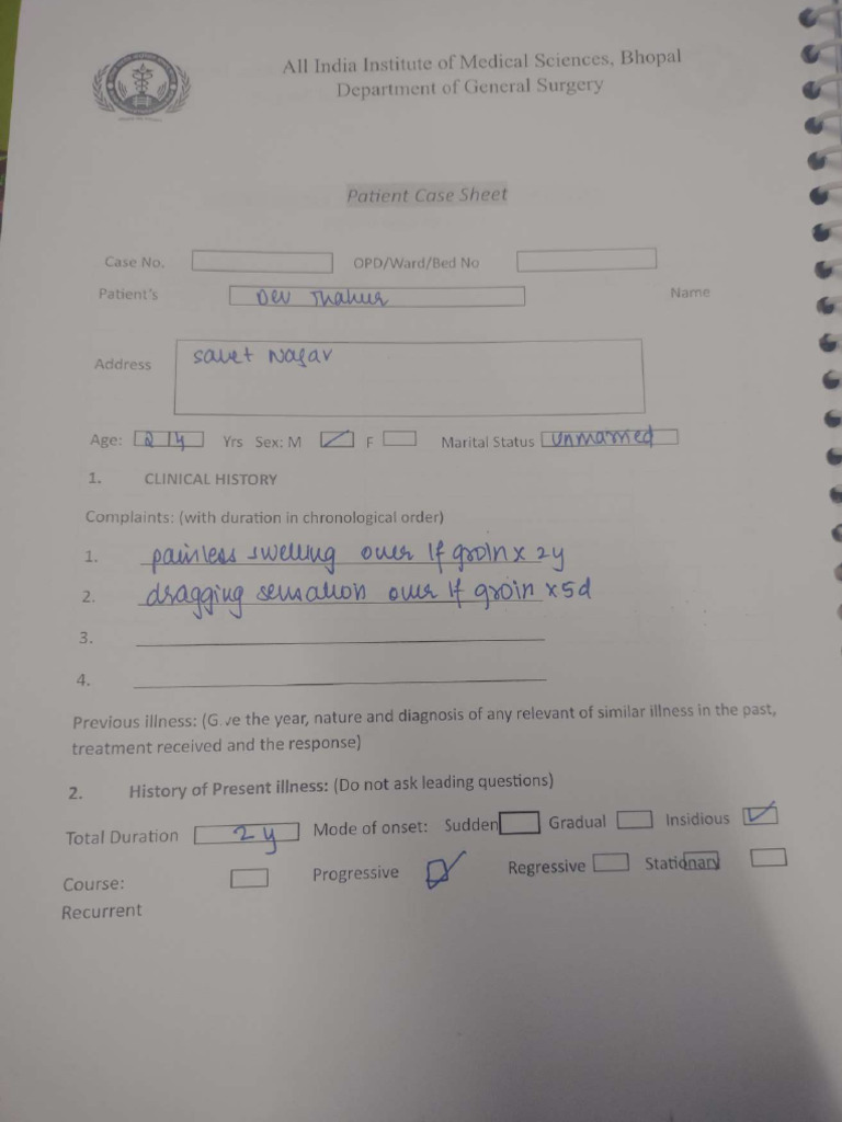 Surgery File Written | PDF