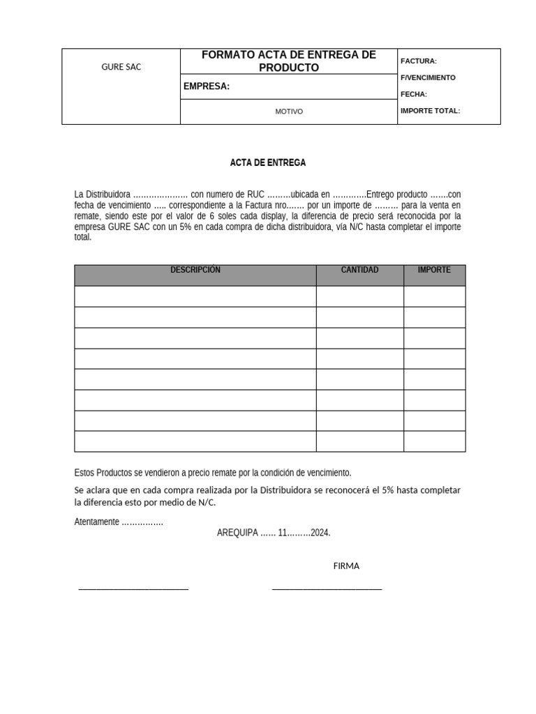 Modelo de Acta | PDF | Economias | Business