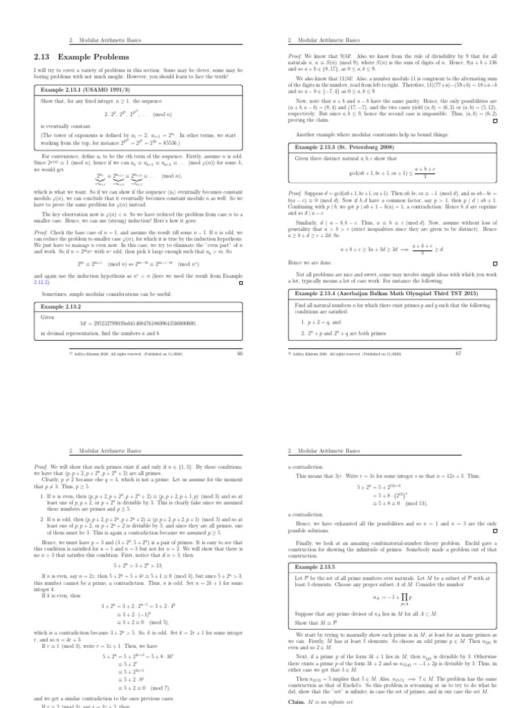 Math Olympiad Problem Solving | PDF | Prime Number | Numbers
