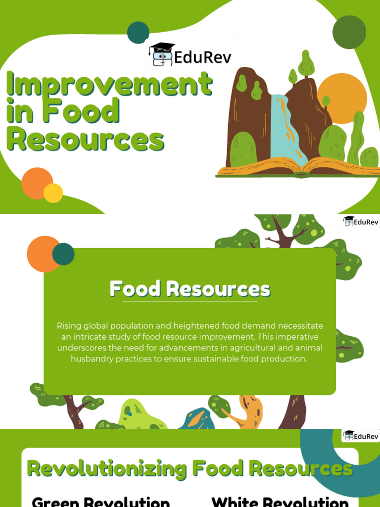 Improving Food Resources for Sustainability | PDF | Agriculture | Plant ...