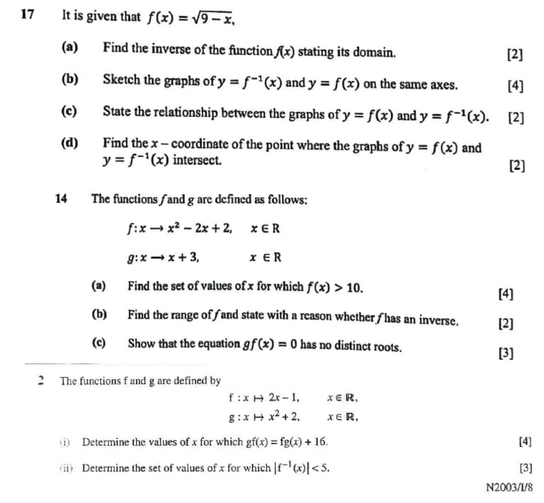 Functions Test | PDF