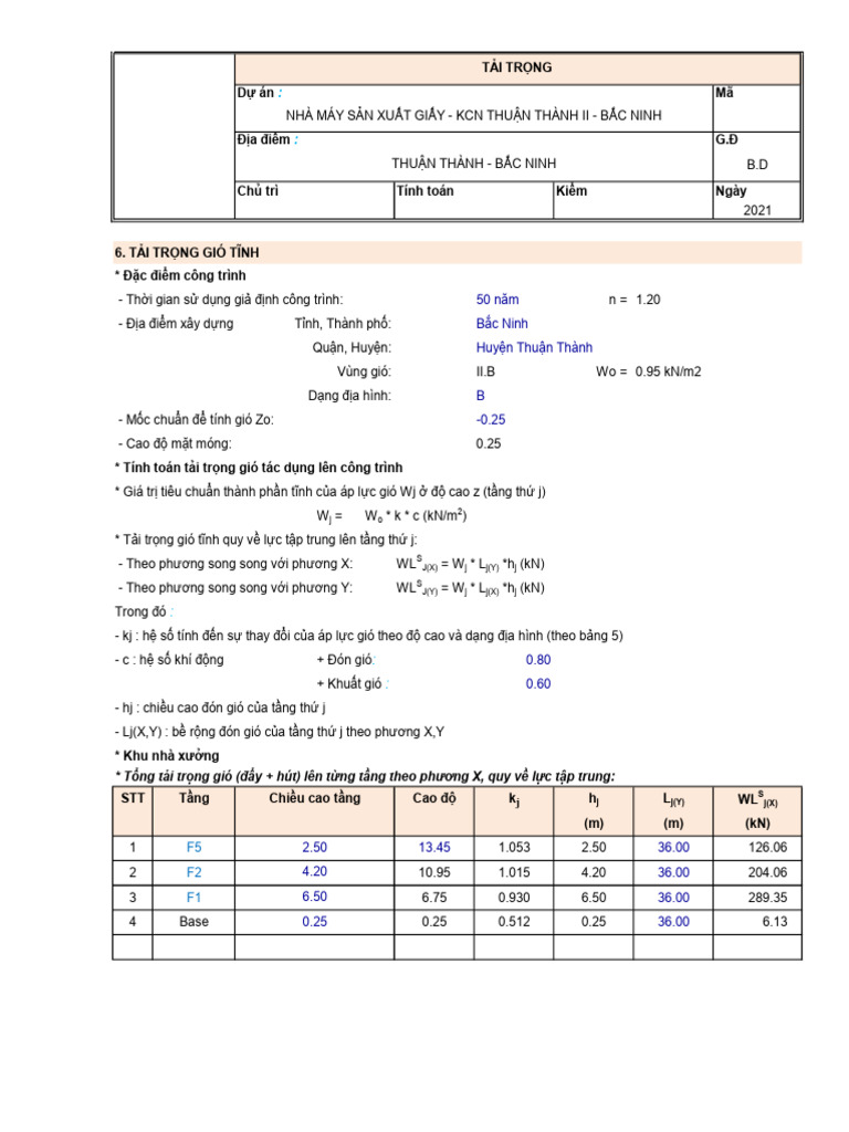 2.4 Static Win Load | PDF