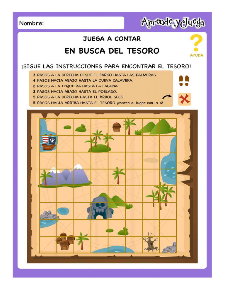 Juega A Contar en Busca Del Tesoro | PDF