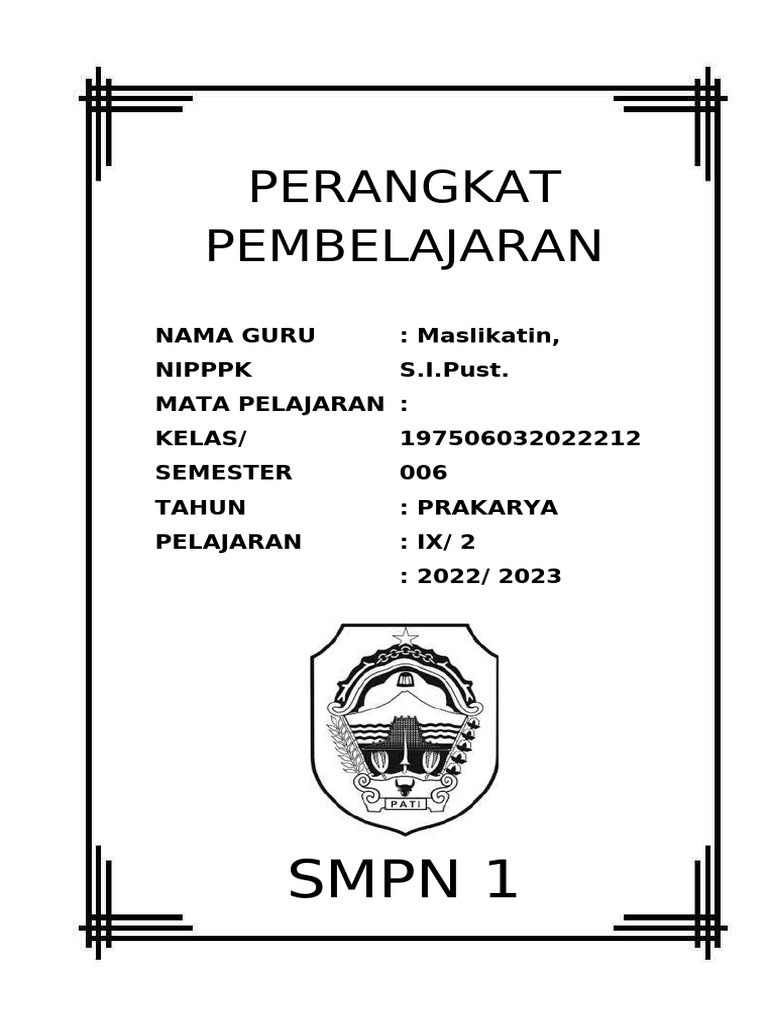 Cover RPP | PDF