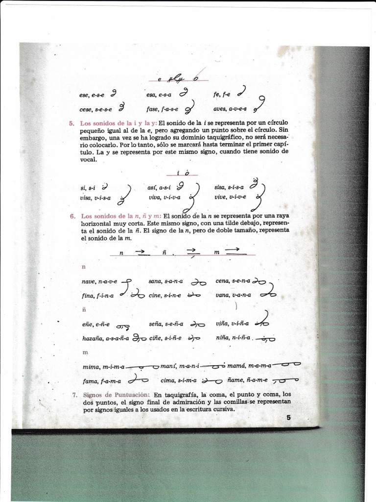 Signos y Ejemplos de Taquigrafía | PDF