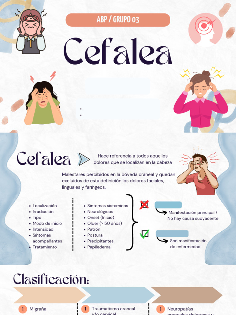 CEFALEA | PDF | Dolor de cabeza | Migraña