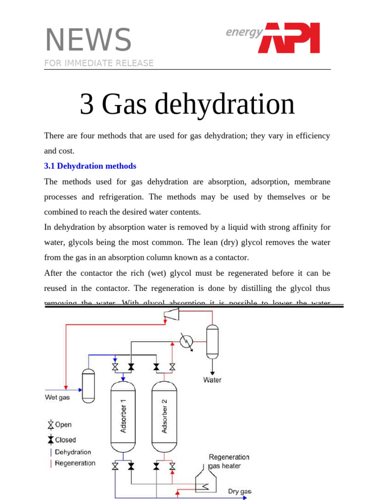 Gas Dehydration Methods Explained | PDF | Adsorption | Water