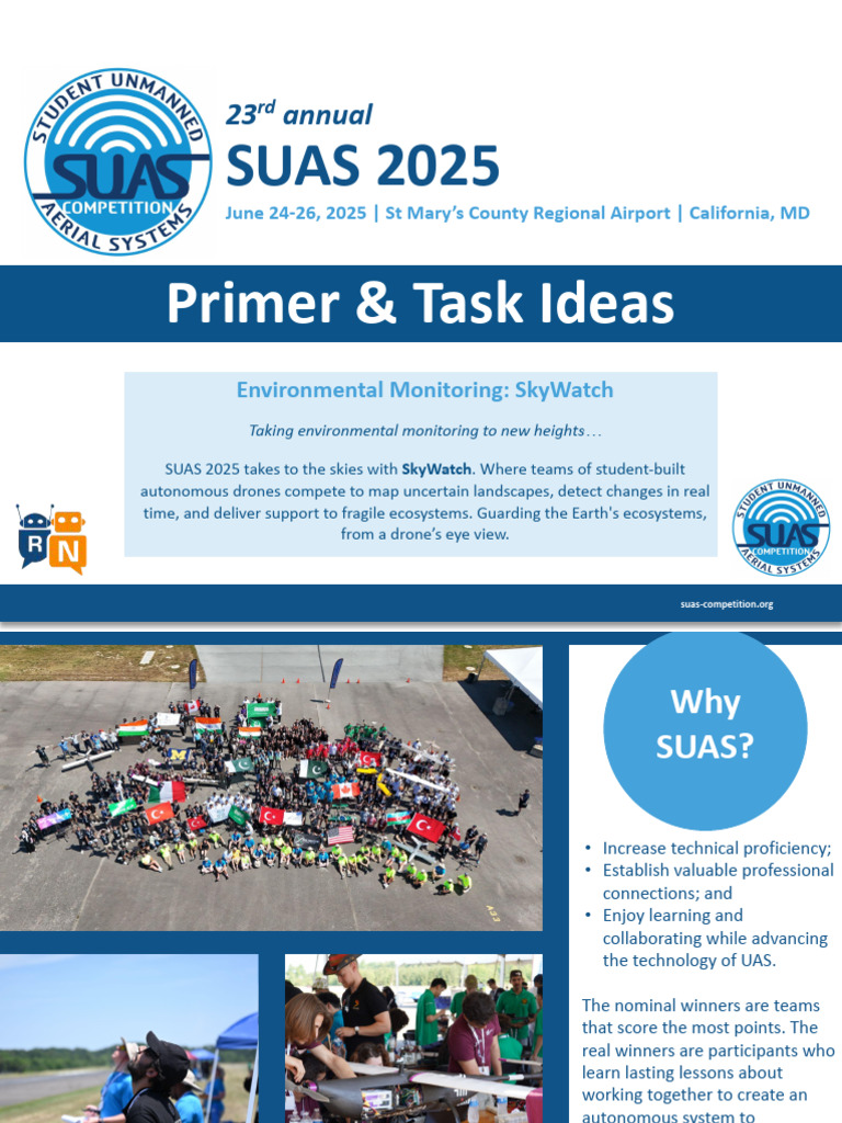 SUAS 2025: SkyWatch Competition Guide | PDF | Unmanned Aerial Vehicle ...