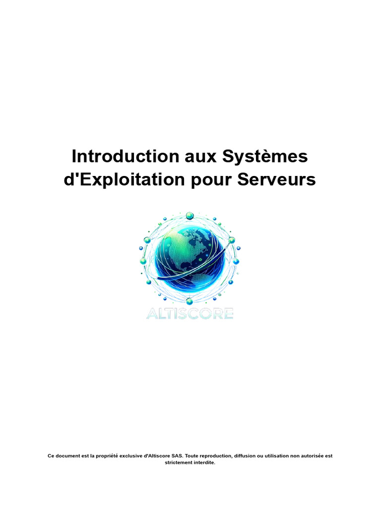 Systèmes d'Exploitation pour Serveurs | PDF | Système d'exploitation ...