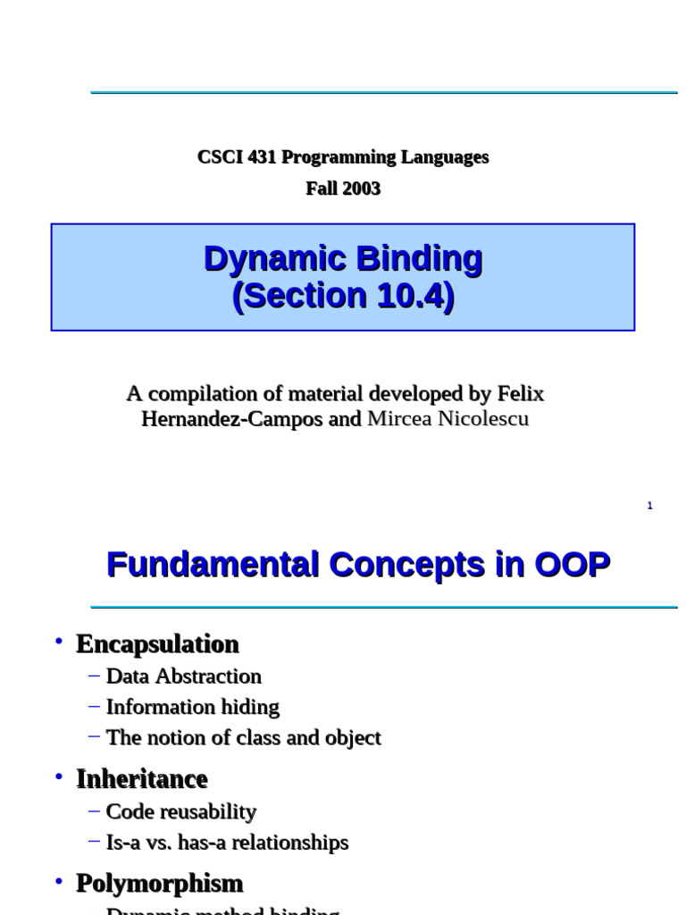 OOP Concepts for CS Students | PDF | Inheritance (Object Oriented ...