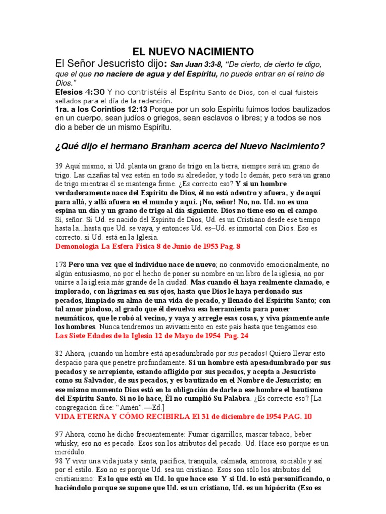 Nuevo Nacimiento | PDF | espíritu Santo | Bautismo, image size:768x1024