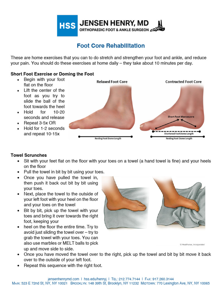 Short Foot Exercises for Pain Relief | PDF | Foot | Limbs (Anatomy)