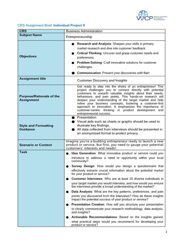 ENT - BA - Year 2 - Individual - Assignment - 2 | PDF | Methodology ...