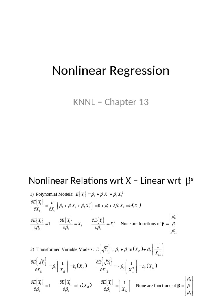 KNNL Ch13 | PDF | Linear Regression | Errors And Residuals