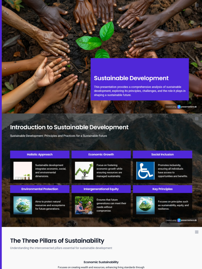 Sustainable Development Analysis | PDF