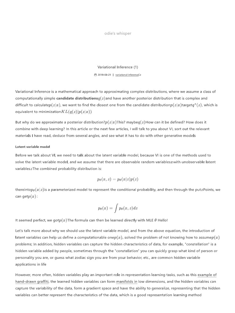 Variational Autoencoder | PDF