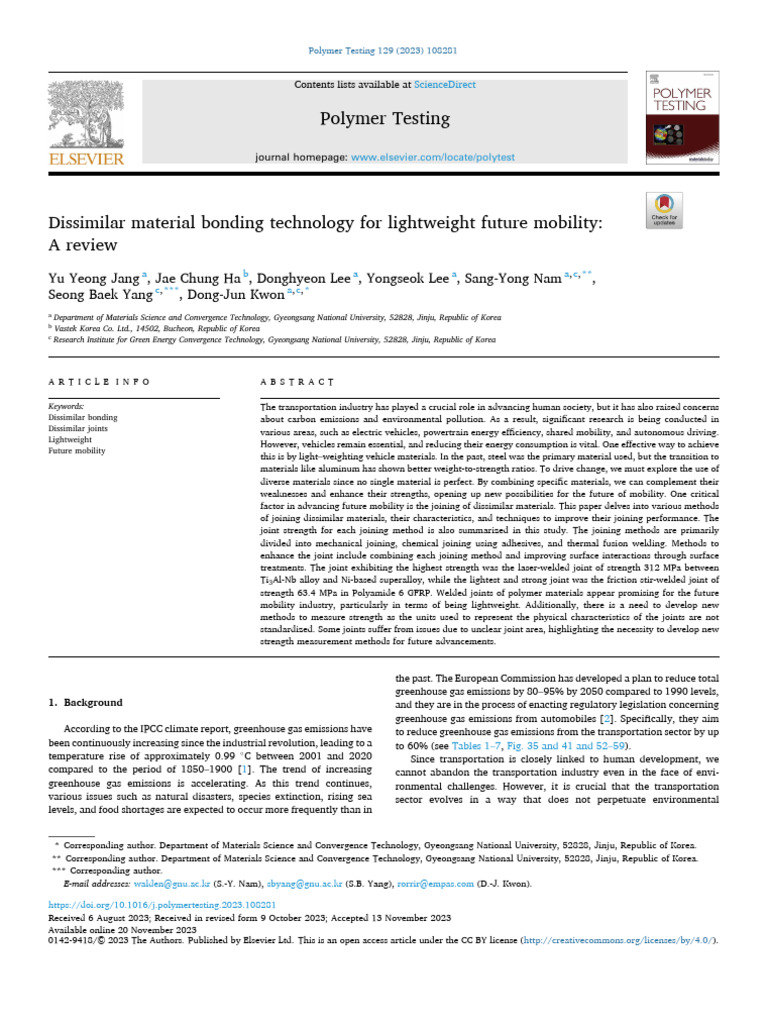 Polymer Testing | PDF | Rivet | Composite Material