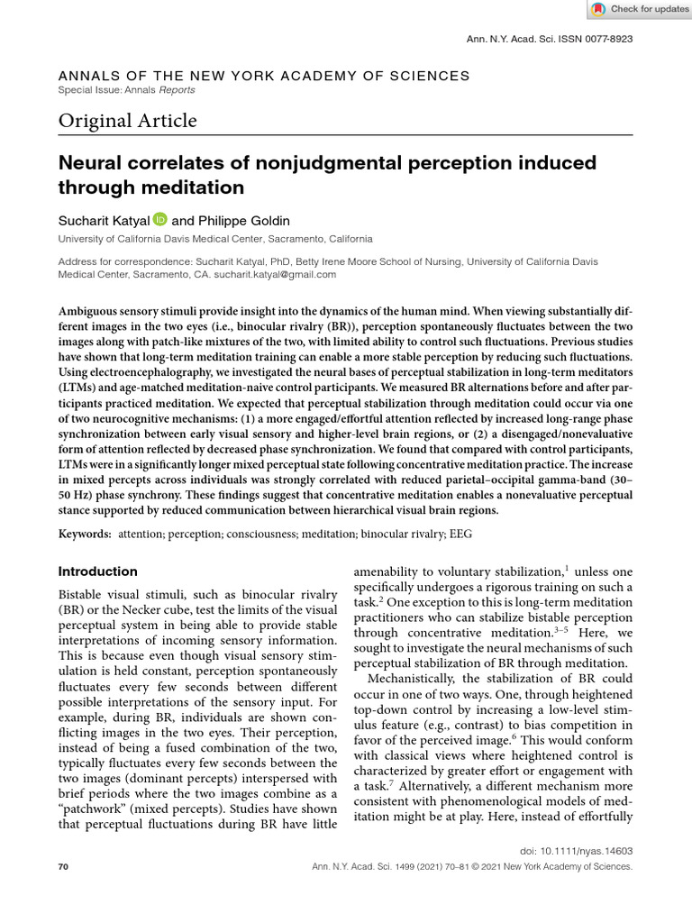 Annals of The New York Academy of Sciences - 2021 - Katyal - Neural ...