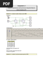 Assignment N. 6: Analysis of Synchronous and Asynchronous Sequential Networks